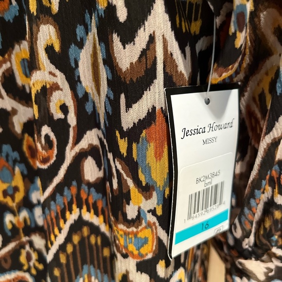 Jessica Howard Multicolor Patterned Dress NWT - Picture 6 of 7